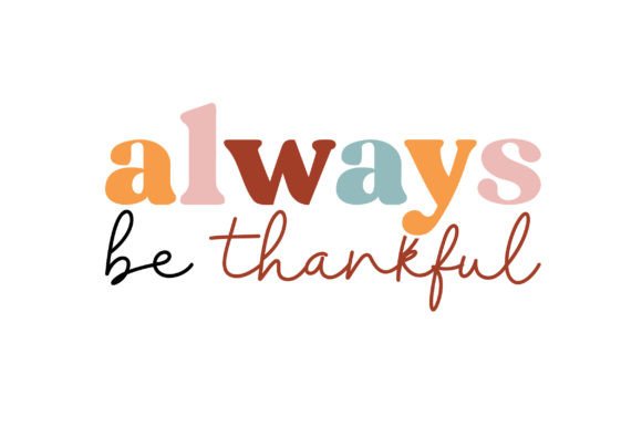Always Be Thankful: A Designer's Look at a Retro Thanksgiving Embroidery