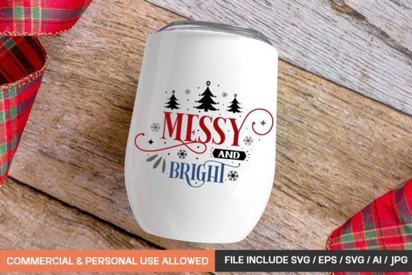 Messy and Bright Mug Svg Design