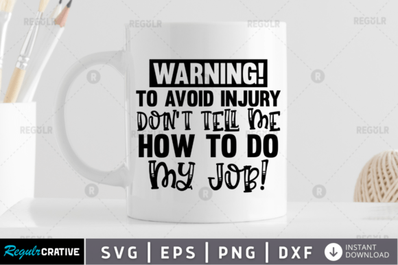 Warning to Avoid Injury Don t Tell SVG: An Embroidery Review